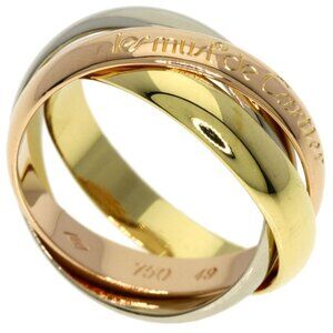 Cartier Trinity 49 Ring 18K Yellow Gold 18K Pink White